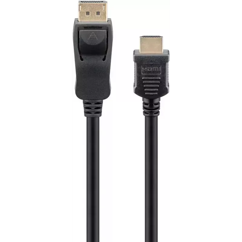Goobay DisplayPort naar HDMI adapterkabel 5 m aansluiting 1 DisplayPort aansluiting 2 HDMI Type-A