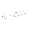 Multibrackets M Universal kabelgoot aluminium 33mm-B 1100-L metallic