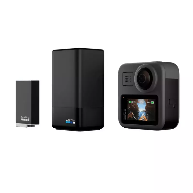 Camera-accuoplader GoPro MAX Dual Charger + Enduro Battery MAX