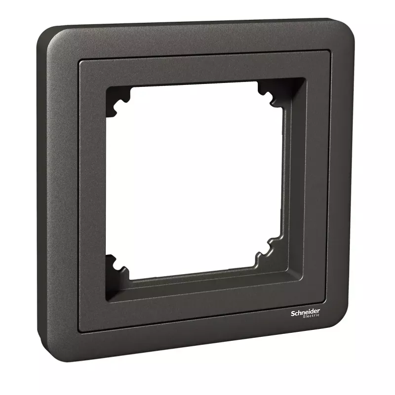 Schneider Electric Exxact enkelvoudig frame met adapter 7, antraciet