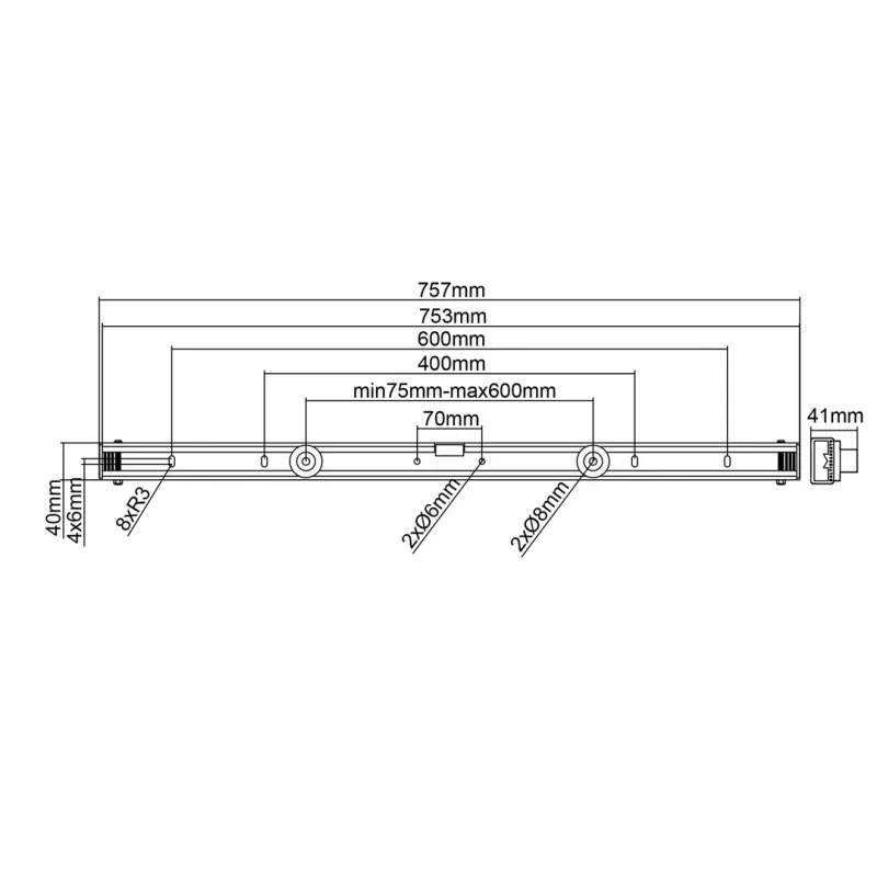 Multibrackets M Universal muurbeugel zwart medium
