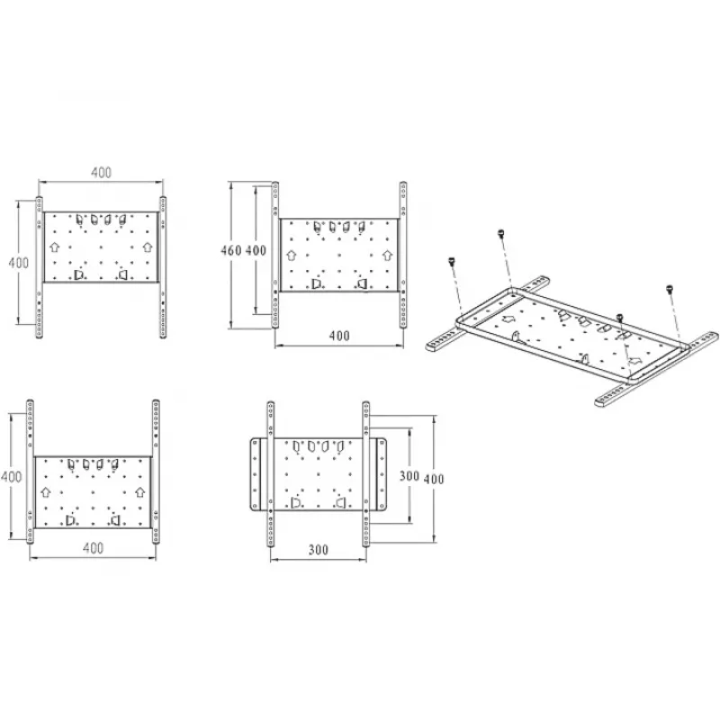 Beugel Multibrackets M VESA Super slank Tilt & Turn