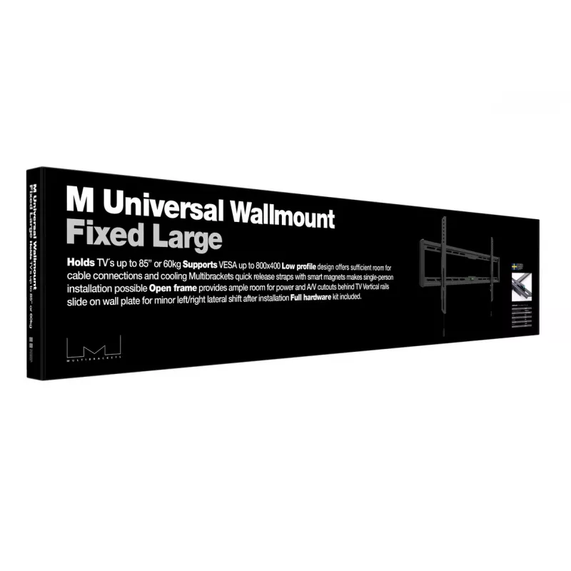 Multibrackets M Universal muurbeugel Fixed large zwart