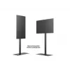 Displaystandaard Multibrackets M 180 Single zwart met bodemplaat