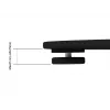 Displaystandaard Multibrackets M 180 Single zwart met bodemplaat