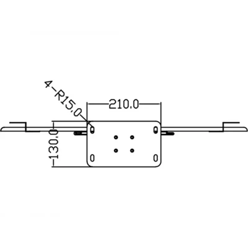 Displaystandaard Multibrackets M 180 Single zwart met bodemplaat