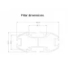 Displaystandaard Multibrackets M 180 Single zwart met bodemplaat