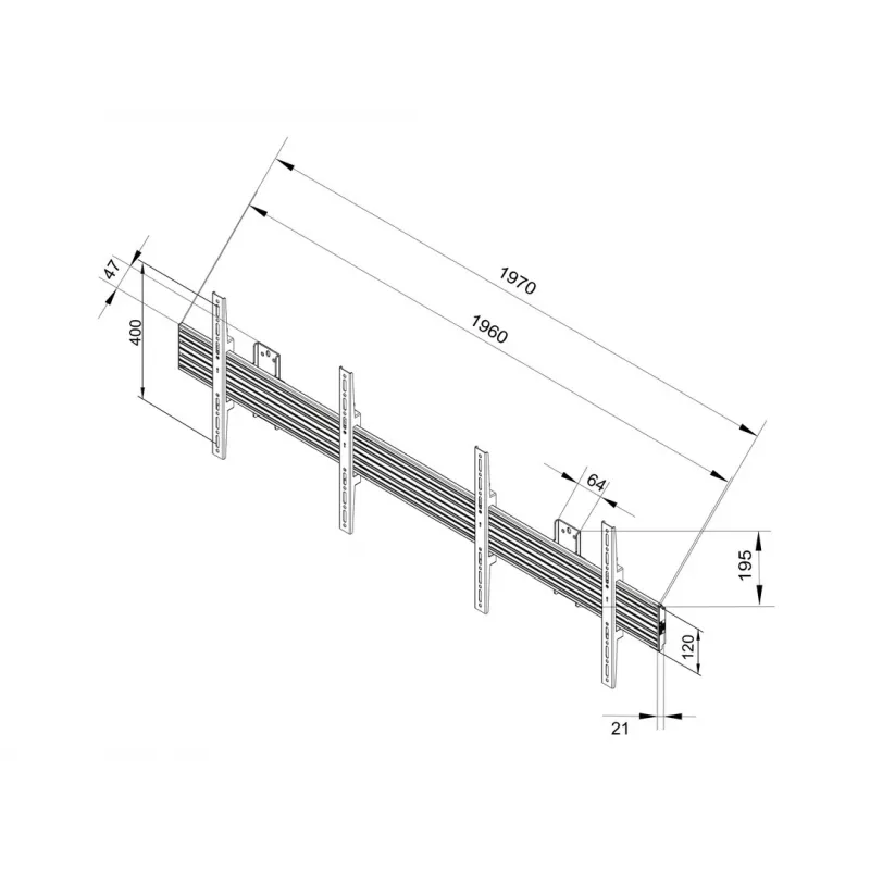 Multibrackets M Wallmount Pro MBW2U vast zwart