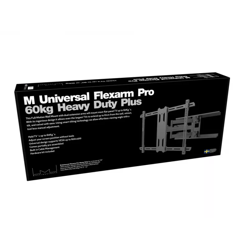 Mastmontagebeugel Multibrackets M Universal Flexarm Pro 60 kg Heavy Duty zwart