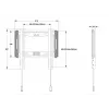 Multibrackets M Universal muurbeugel Fixed small zwart