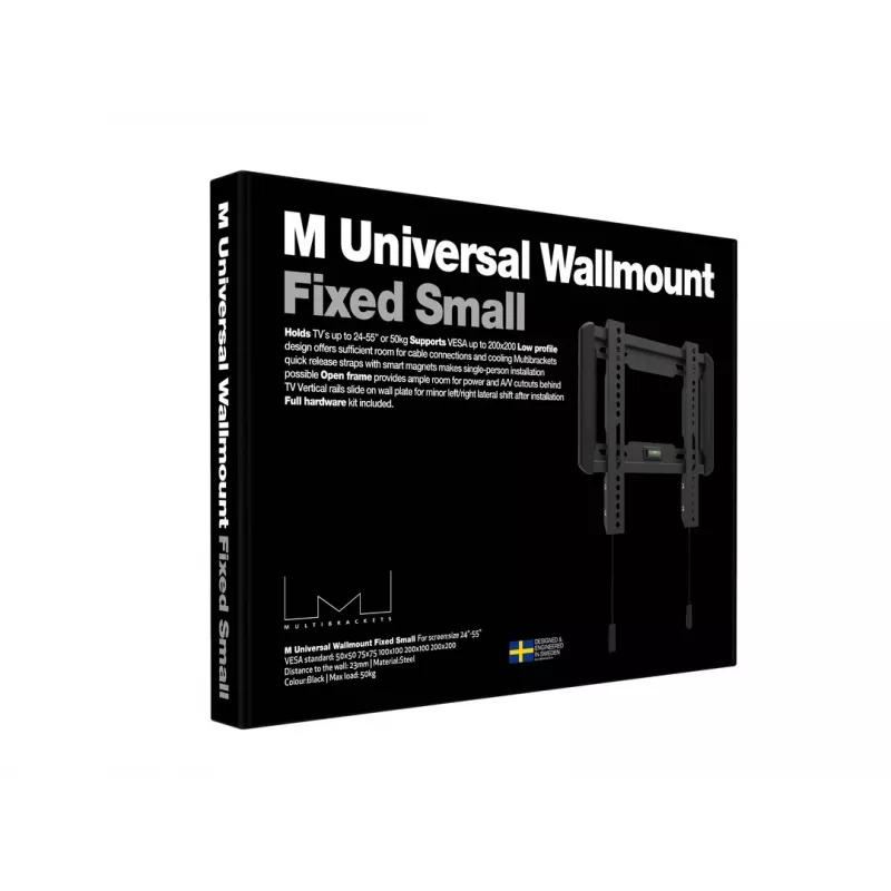 Multibrackets M Universal muurbeugel Fixed small zwart