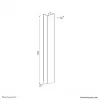 Kabelgoot Neomounts ADS06-123WH magnetisch wit voor zit-/statafel frames meerdere kabels