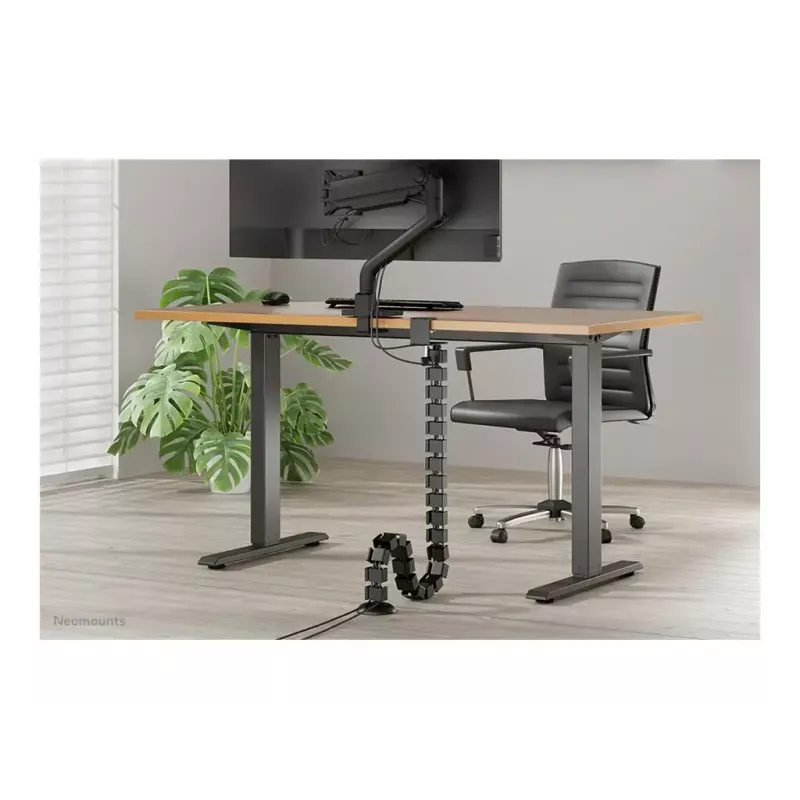 Kabelspiraal om te klemmen, Neomounts ADS06-131BL, universeel kabelmanagement, zwart