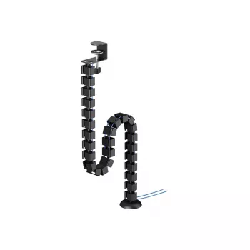 Kabelspiraal om te klemmen, Neomounts ADS06-131BL, universeel kabelmanagement, zwart