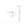 Kabelgoot met klembevestiging Neomounts ADS06-131WH, universele witte kabelorganizer