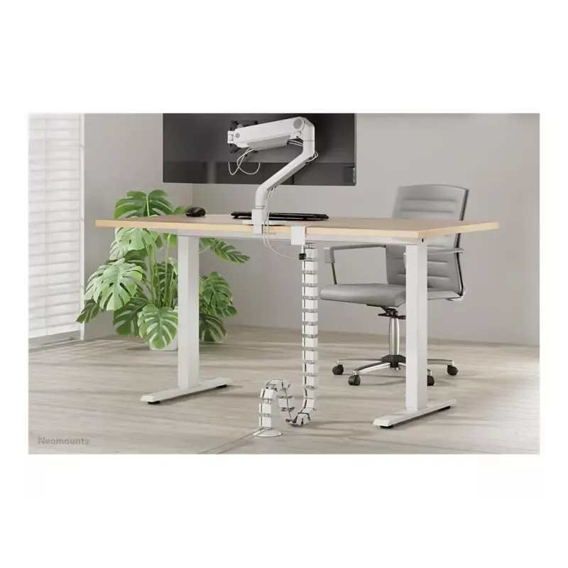 Kabelgoot met klembevestiging Neomounts ADS06-131WH, universele witte kabelorganizer
