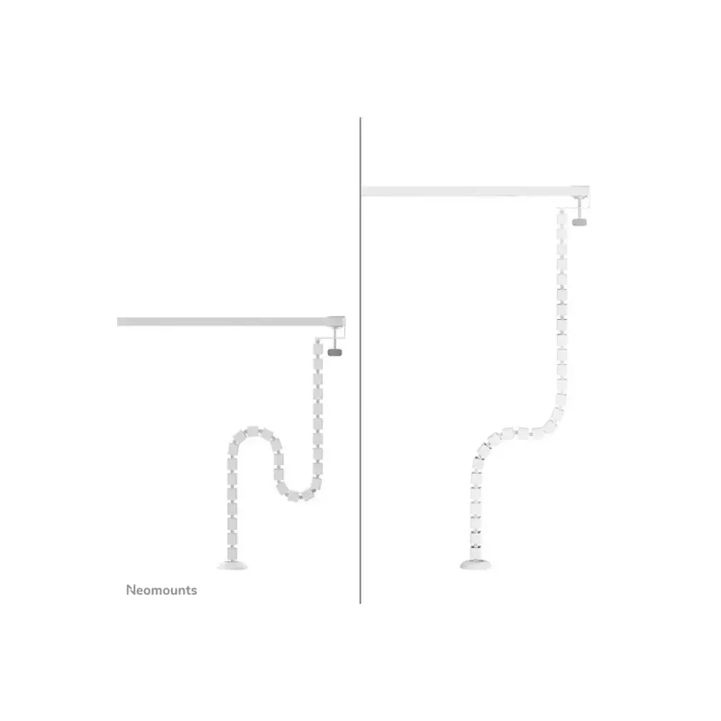 Kabelgoot met klembevestiging Neomounts ADS06-131WH, universele witte kabelorganizer