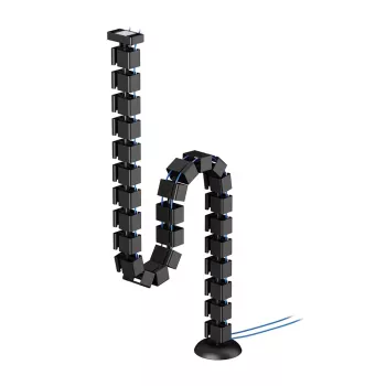 Kabelwervelkolom-organizer Neomounts ADS06-132BL magneetbevestiging, zwart, flexibel gesegmenteerd kabelmanagement