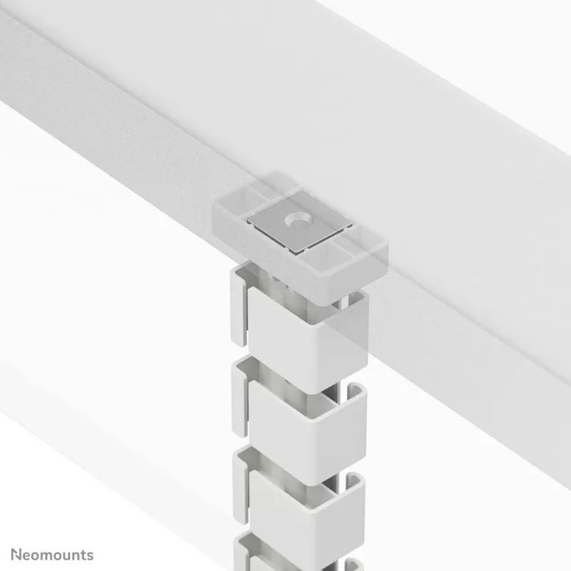Kabelgoot-organizer Neomounts ADS06-132WH magneetbevestiging wit modulair kabelmanagementsysteem