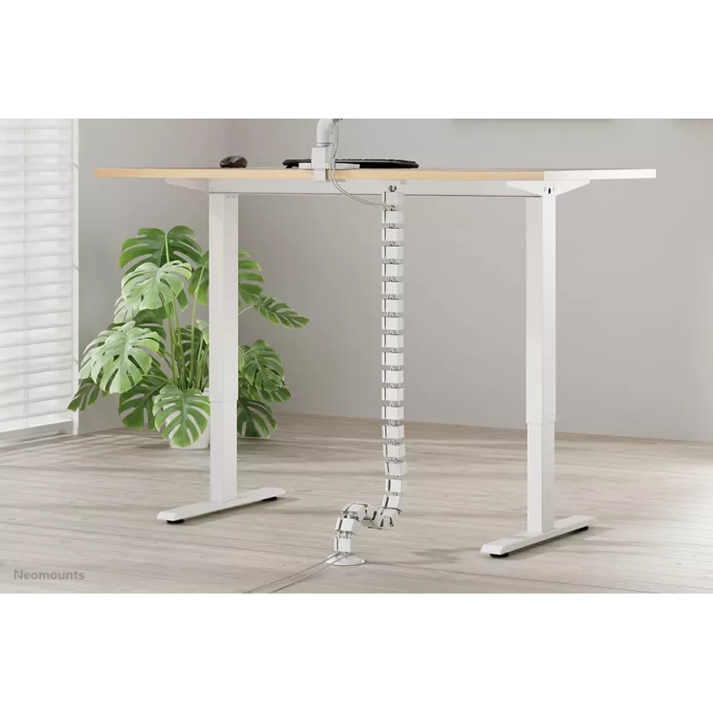 Kabelgoot-organizer Neomounts ADS06-132WH magneetbevestiging wit modulair kabelmanagementsysteem