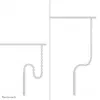 Kabelgoot Neomounts ADS06-133WH magnetisch wit, geschroefd voor zit-/statafel frames