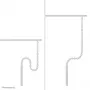 Kabelgoot Neomounts ADS06-133WH magnetisch wit, geschroefd voor zit-/statafel frames