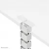 Kabelgoot Neomounts ADS06-133WH magnetisch wit, geschroefd voor zit-/statafel frames