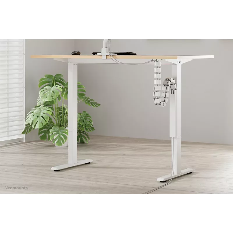 Kabelgoot Neomounts ADS06-133WH magnetisch wit, geschroefd voor zit-/statafel frames