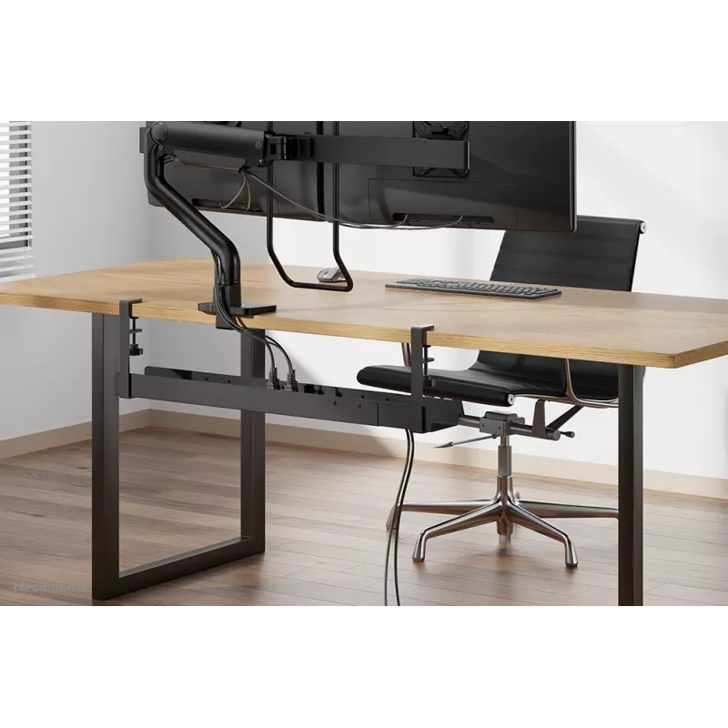 Kabelgoot Neomounts ADS07-120BL klembare universele, 120 mm breedte, zwart