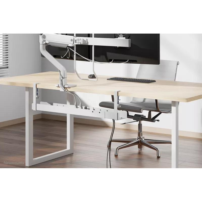 Kabelgoot Neomounts ADS07-120WH klemdesign, universeel, wit