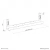 Kabelgoot Neomounts ADS07-120WH klemdesign, universeel, wit