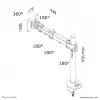Neomounts FPMA-D960G monitorarm 10-30 inch