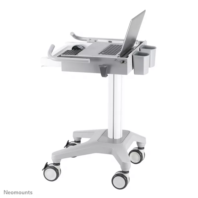 Multimediawagen Neomounts MED-M200 aluminium wit 1080 mm