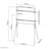 Neomounts NM-M1000WHITE tv-vloerstandaard 37-70 inch