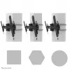Neomounts WL35S-910BL16 tv-kolombeugel 40-75 inch - kantelbaar - afsluitbaar - Ø 25-100 cm