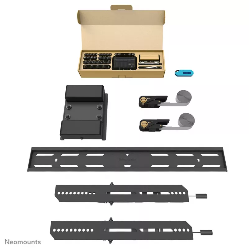 Neomounts WL35S-910BL16 tv-kolombeugel 40-75 inch - kantelbaar - afsluitbaar - Ø 25-100 cm