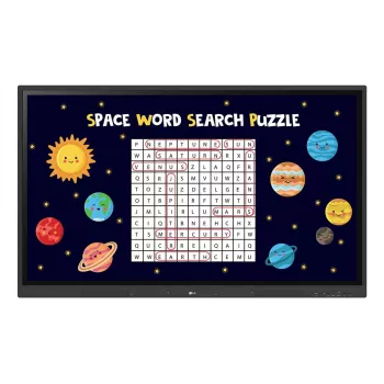 LG CreateBoard interactief whiteboard 165,1 cm (65 inch) 3840 x 2160 pixel touchscreen zwart USB / RF draadloos