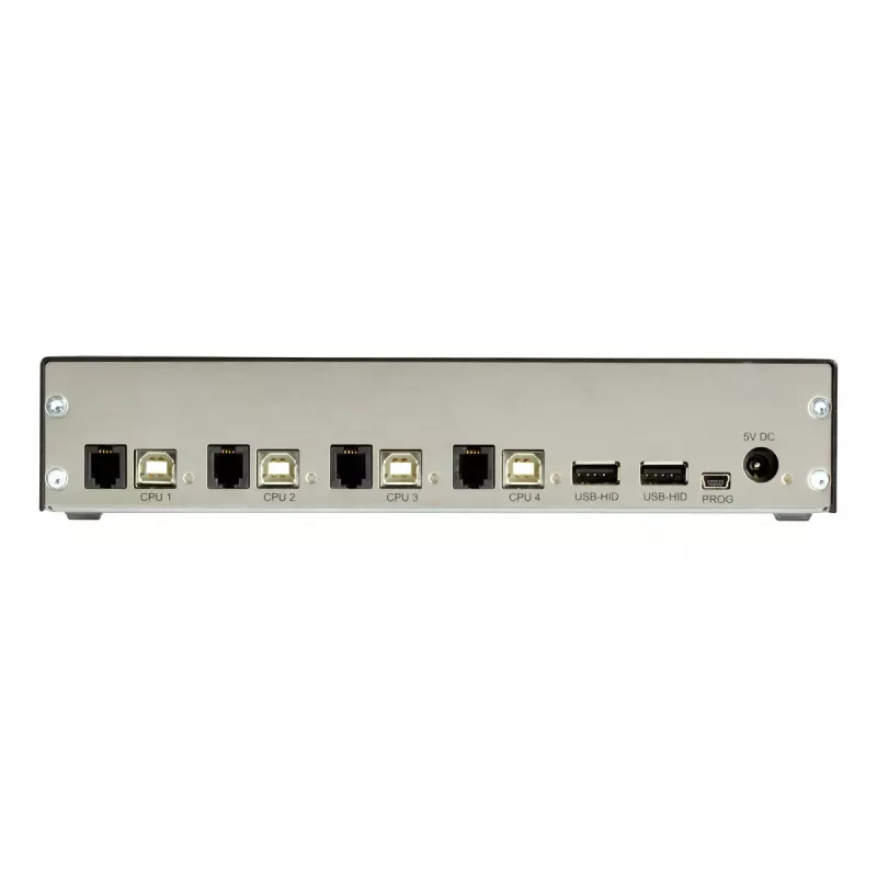 KVM-switch Black Box ACX1004A-HID2 USB-toetsenbord en muis zwart