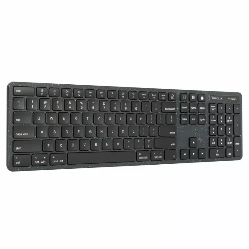 Targus EcoSmart AKB874NO bedraad toetsenbord op ware grootte, USB, QWERTY Scandinavisch, antimicrobieel, zwart