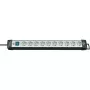 Verlengsnoer Brennenstuhl 1951500100 3m 10 AC stopcontacten zwart grijs