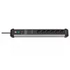 Verlengsnoer Brennenstuhl 1391010601 5 m 6 stopcontacten binnen zwart zilver