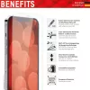 Displex beeldschermbeschermingsfolie (10H) voor Apple iPhone iPhone 13/13 Pro/14/16e/17e, Eco-montageframe, krasvast