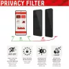 Displex privacyscherm-beeldschermbescherming (10H) voor Apple iPhone 13/13 Pro/14/16e/17e, Eco-montageframe, privacyschermfilter