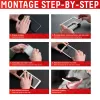 Displex privacyscherm-beeldschermbescherming (10H) voor Apple iPhone 13/13 Pro/14/16e/17e, Eco-montageframe, privacyschermfilter