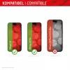 Displex Full Cover displayschermglas (10H) voor Apple iPhone 15/15 Pro, Eco montageframe, Full Cover