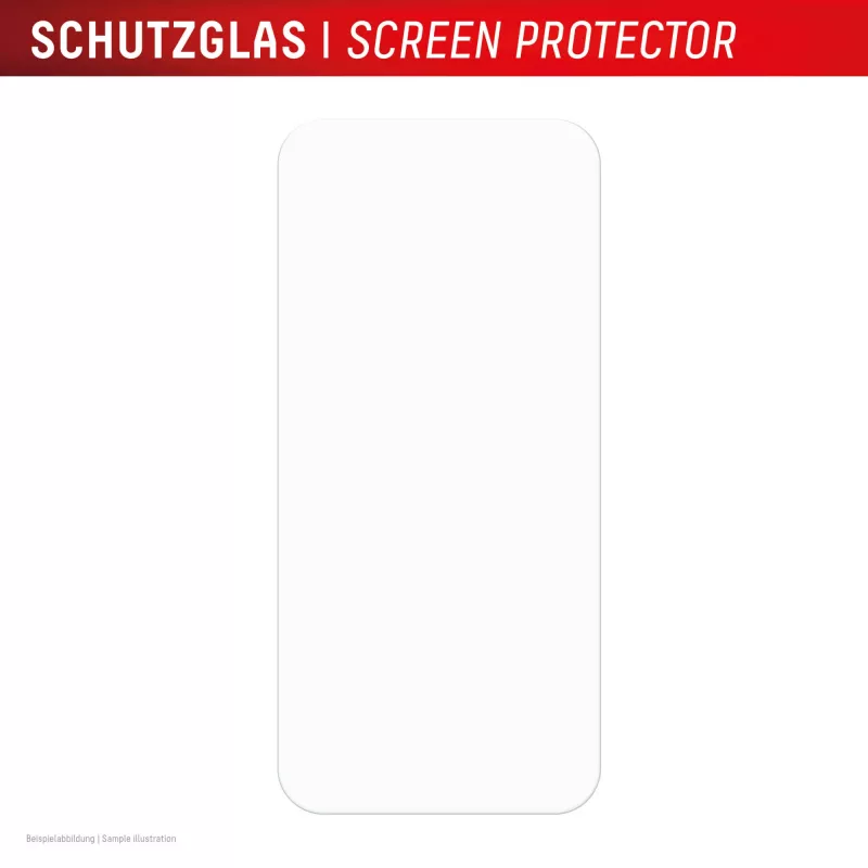 Displex beeldschermbeschermfolie + hoesje voor Apple iPhone 16, Eco montageframe, krasvast