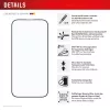 Displex Premium displayschermfolie (Full Cover, 10H) voor Apple iPhone 16, Eco montageframe, Full Cover