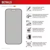 Displex privacy beeldschermbeschermfolie (10H) voor Apple iPhone 16, Eco montageframe, kijkhoekfilter