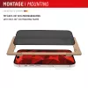 Displex privacy beeldschermbeschermfolie (10H) voor Apple iPhone 16, Eco montageframe, kijkhoekfilter