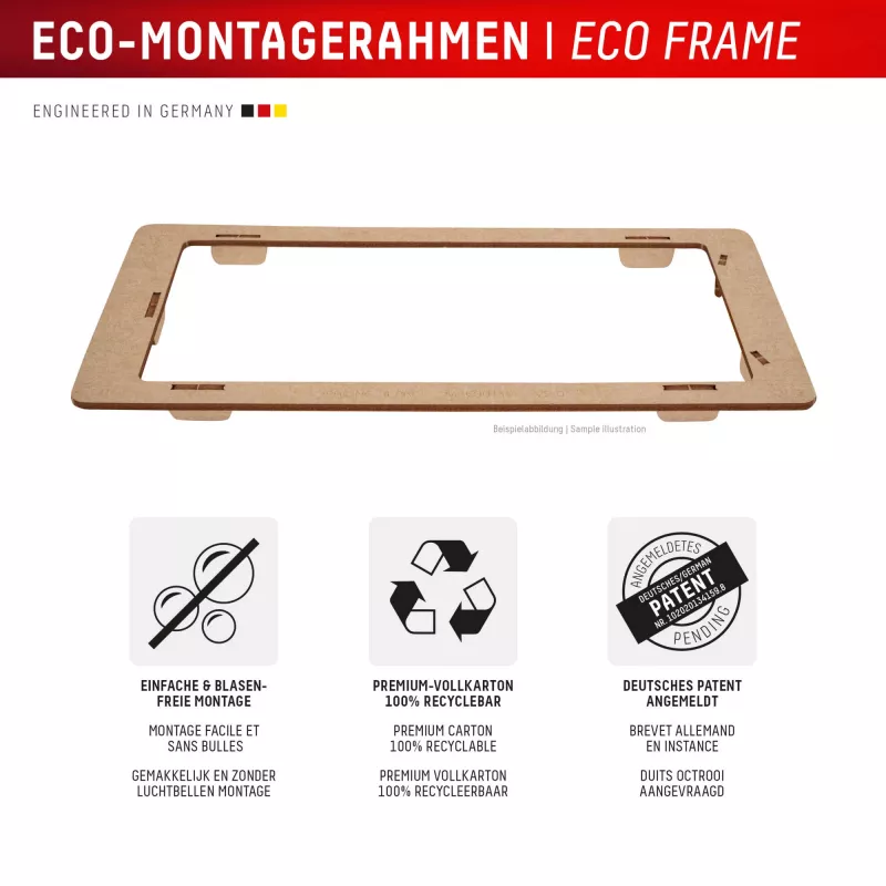 Displex beeldschermbescherming (10H) voor Apple iPhone 16 Pro, Eco montageframe, krasvast